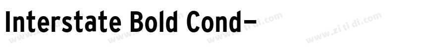 Interstate Bold Cond字体转换